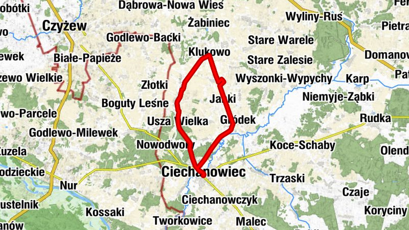 Ciechanowiec - Dworska 24 - Usza Wielka - Kościół pw. Zmartwychwstania Pańskiego