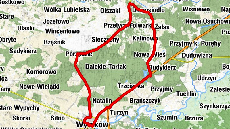 Nowa Wieś - Trzcianka - Ojcowizna - Wyszków