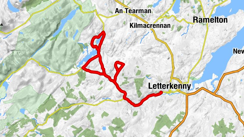 Sallaghagrane - Letterkenny - Conwal - Drumbologe