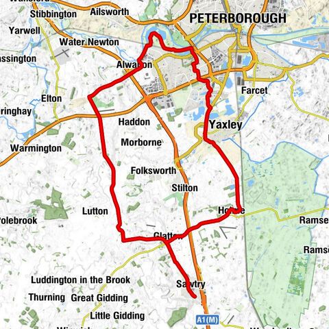 Sawtry Methodist Church - Saint Giles (Parish Church of Holme with Conington) - Saint Peter - Saint Nicholas (Glatton Parish Church)