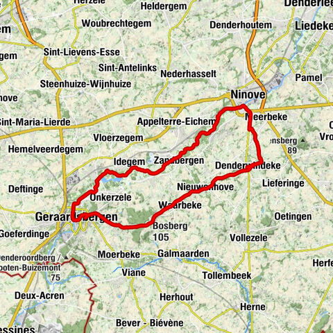 Denderwindeke - Sint-Bartholomeuskerk - Oudeberg - Bosberg