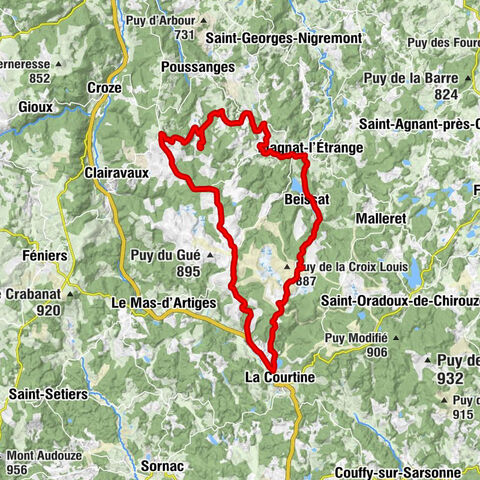 Queyriaux - Puy de la Pointe Rouge - Au Petit Breuil - Magnat-l'Étrange