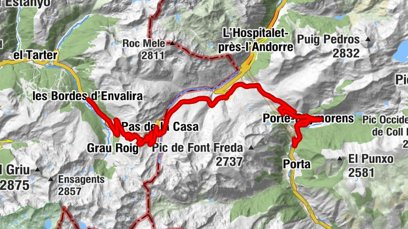 Porté-Puymorens - Pas de la Casa - Refugi Fra Miguel - la llar de l’artesà - Borda Popaire