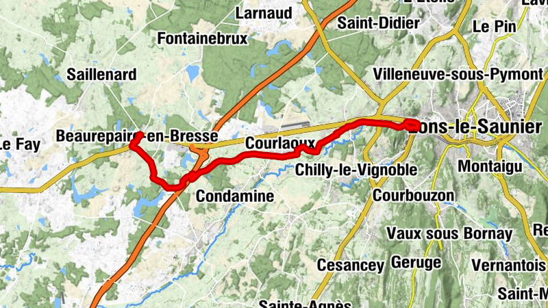 Beaurepaire-en-Bresse - Église Notre-Dame-de-l'Assomption - La Croix Blanche - Les Collots