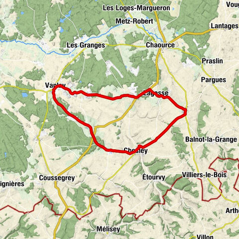 Vanlay - Église Saint-Jean-Baptiste - Église Saint-Sébastien - Chapelle Notre-Dame-de-Lourdes