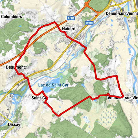 Saint-Cyr - La Tricherie - Le Relais du Clain - Beaumont