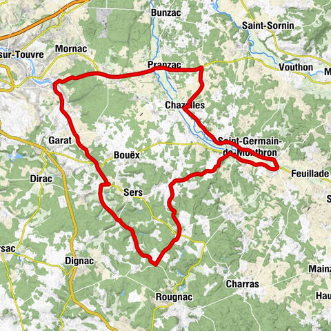 Vouzan - Le Brandeau - Église Saint-Martin - Église Saint-Etienne