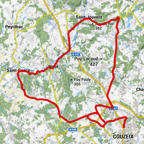 Couzeix - Chapelle Saint-Martin - Église Saint-Gentien - Église Saint-Gaudens