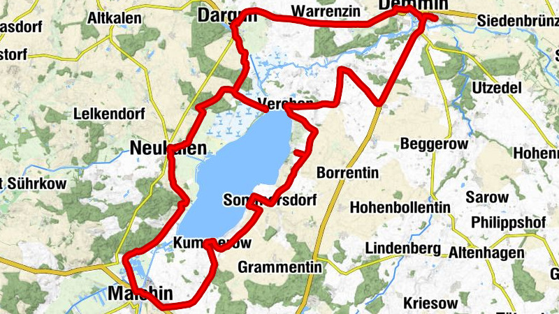 Demmin - Kleine Hafenklause - Dargun - Neukalen