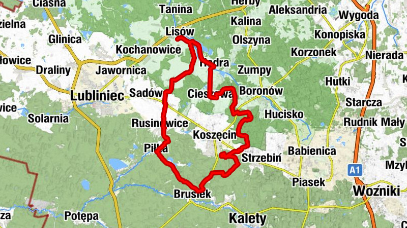 Lisów - Kaplica im. Świętej Anny - Kościół pw. św. Marcina Biskupa i Wyznawcy - Kaplica pw. Świętej Anny