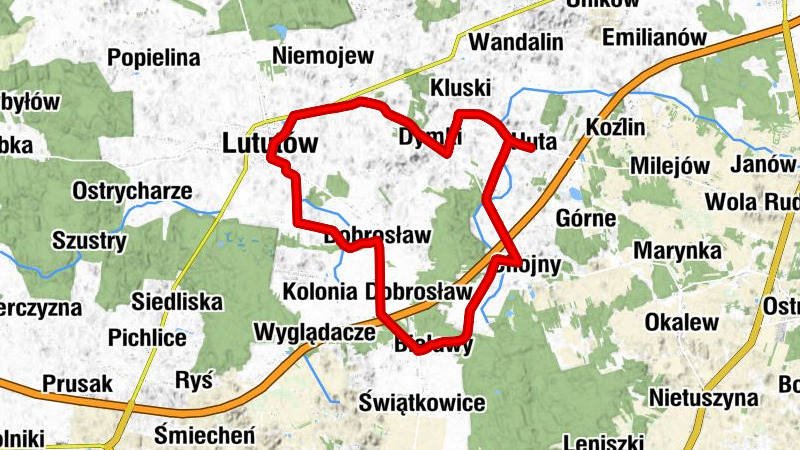 Huta - Kościół św. Urszuli Ledóchowskiej - Lututów - Kościół pw św. Piotra i Pawła