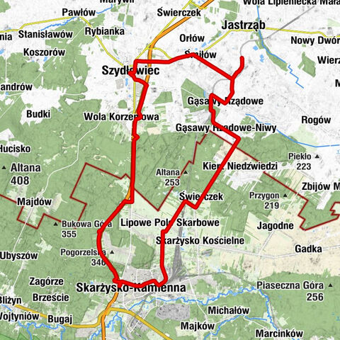 Śmiłów - Kościół pw. Świętego Zygmunta - Kościół pw. Miłosierdzia Bożego - Gąsawy Rządowe