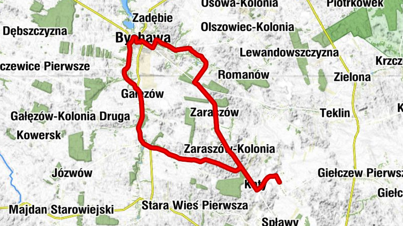 powiat lubelski - Kąty - Kaplica pw. Matki Bożej Królowej Polski - Bychawa