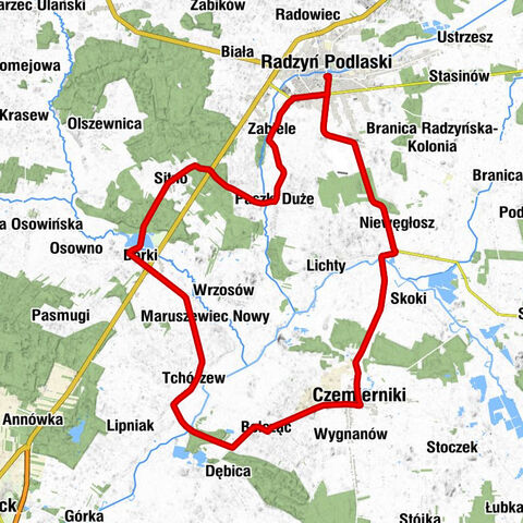 Radzyń Podlaski - Kaplica cmentarna św. Ludwika - Kościół pw. Świętego Stanisława Biskupa i Męczennika w Czemiernikach - Czemierniki