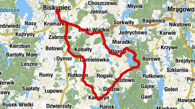 Biskupiec - Kościół pw. Świętego Jana Chrzciciela - Kaplica domowa - Kościół pw. Świętego Bonifacego Biskupa Męczennika