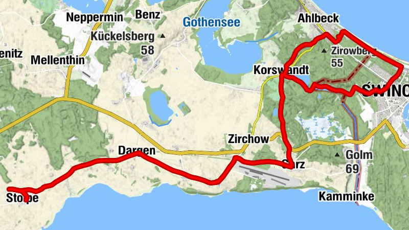 Stolpe - Dargen - Bossin - Świnoujście