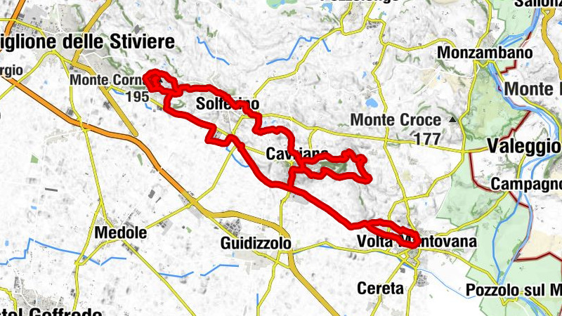 Volta Mantovana - Monte Bosco Scuro - Monte Braccolo - Monte Corna