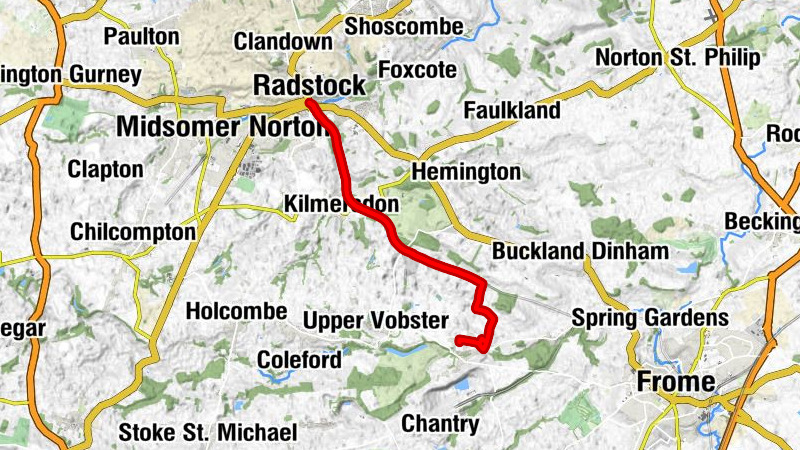 Mells - Kilmersdon - Southfield - Radstock