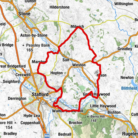 Milwich - Sandon - Marston - Stafford