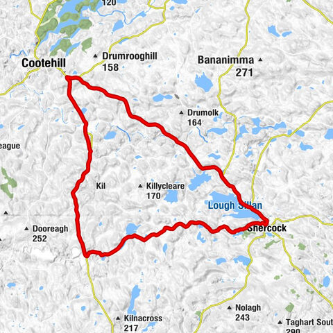 Tullylorcan - Canningstown - Shercock - Lisdrumskea