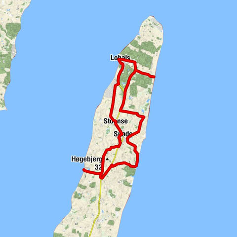 Østerhuse - Sandet - Hou Kirke - Stoense Kirke