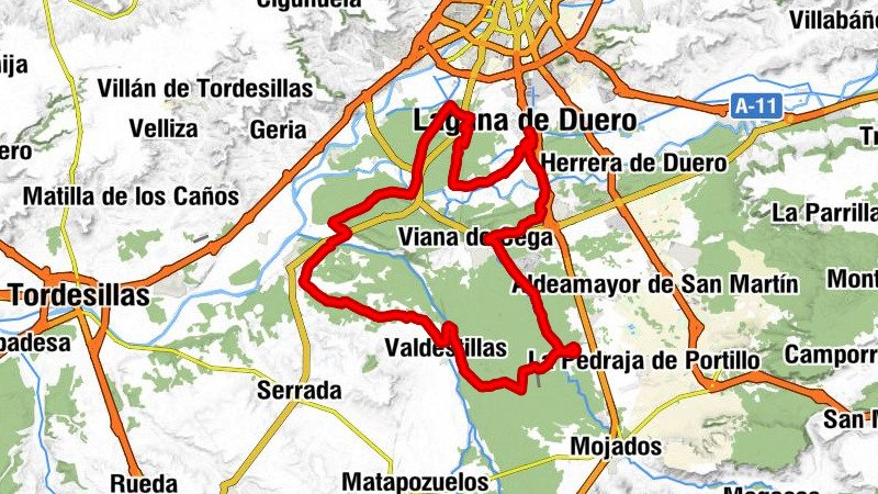 Laguna de Duero - El Cortijo - Bar Antequera - Ermita del Cristo del Amparo