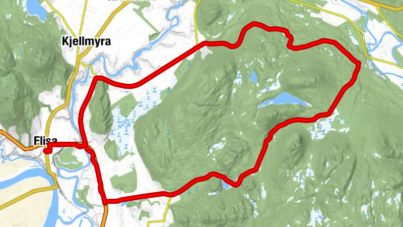 Flisa - Sundmoen - Knappom - Sletta