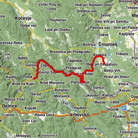 Dragatuš - Sela pri Dragatušu - Golek - Sv. Ana