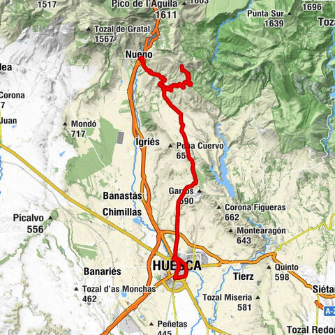 Huesca - Iglesia de San Félix - Ermita de Nuestra Señora del Patrocinio - Iglesia de San Andrés Apóstol