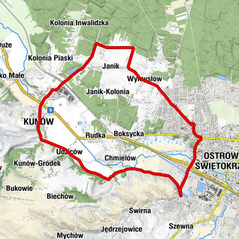 Henryków - Ostrowiec Świętokrzyski - Wymysłów - Kunów