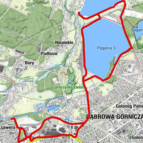 Będzin - Kaplica Św. Barbary - Koszelew - Dąbrowa Górnicza