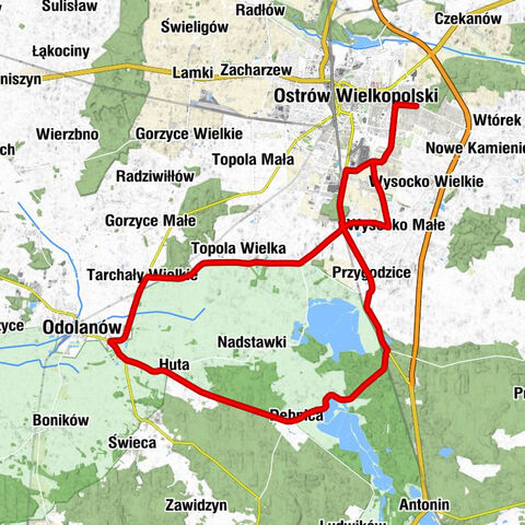 Krępa - Ostrów Wielkopolski - Matki Boskiej Częstochowskiej - Odolanów