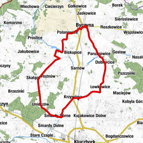 Krzywizna - Dworek Osroja - Kościół pw. św. Mikołaja - Kościół parafialny pw. Nawiedzenia Najświętszej Maryi Panny