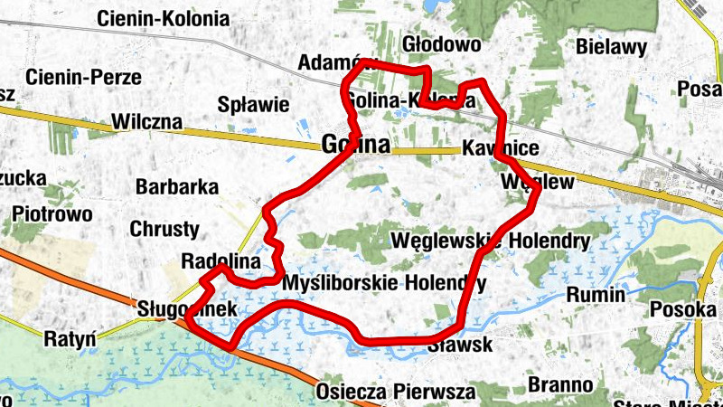 Adamów - Kościół pw. Matki Bożej Pocieszenia - Kościół pw. św. Mateusza Apostoła - Golina