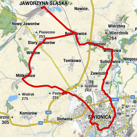 Jaworzyna Śląska - Kościół pw. św. Jadwigi - Kościół pw. Świętego Michała Archanioła - Kościół pw. Niepokalanego Poczęcia