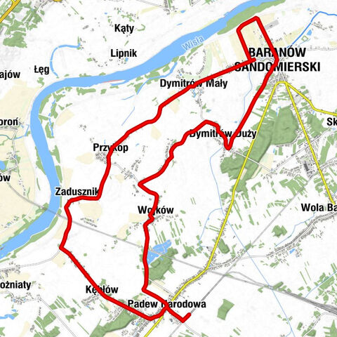 Padew - Kaplica Matki Bożej Częstochowskiej - Kościół pw. Ścięcia Świętego Jana Chrzciciela - Kościół pw. Przemienienia Pańskiego