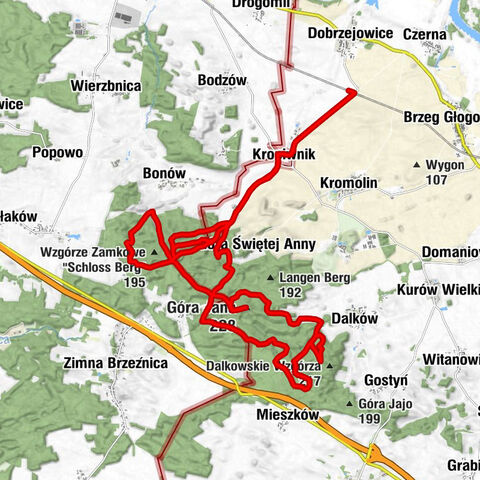 Czerna - Bezwid - Góra Jana - Garb Kocich Gór
