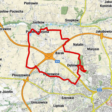 Panieńszczyzna - Dąbrowica - Dębówka - Barak