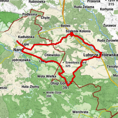 Lipie - Kościół pw. Świętego Andrzeja - Długi Goraj - Kościół w Zatyle