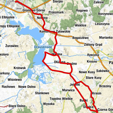 Elbląg - Gronowo Górne - Nowina - Janów