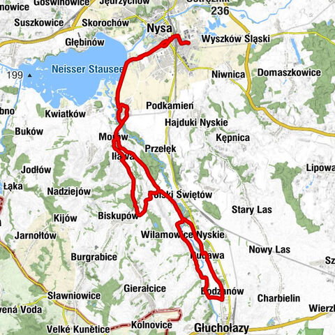 Nysa - Kościół parafialny pw. Chrystusa Króla - Kościół parafialny pw. św. Jana Ewangelisty - Dolna Wieś