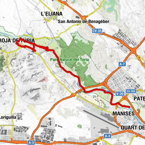 Riba-roja de Túria - Manises - Quart de Poblet