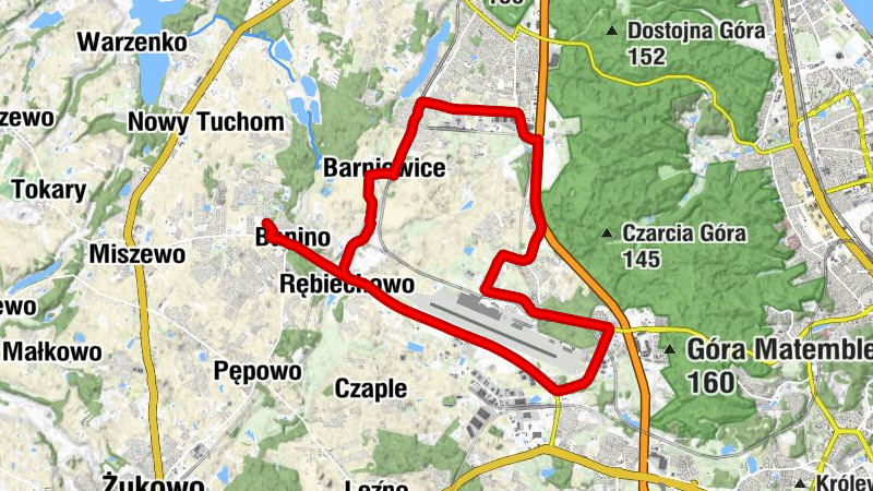 Banino - Bar u Daniela - Rębiechowo - Barniewice