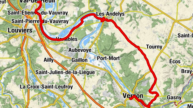 Vernon - Giverny - Église Sainte-Radegonde - Église Saint-Denis - Val-de-Reuil