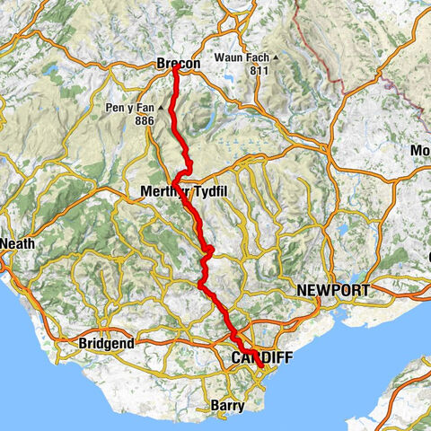 Brecon - Bwlch ar y Fan - St Thomas the Apostle - Temperance Town