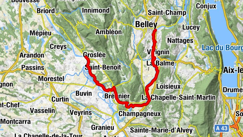 Belley - Les Écassaz - Brens - L'Hostellerie du Port de Groslée