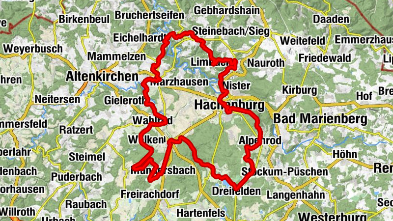 Hachenburg - Bussenberg - Dreifaltigkeitskirche - Gräbersberg