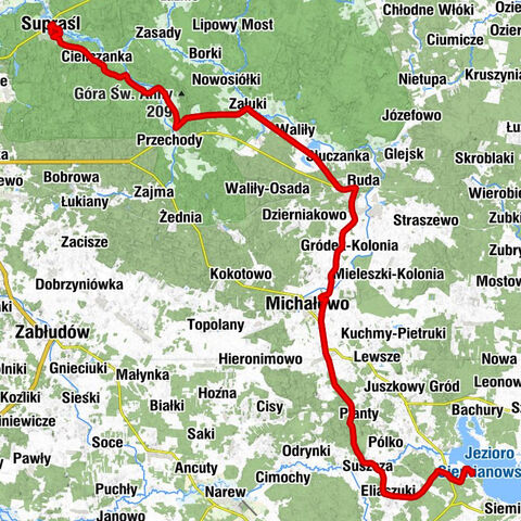 Nowa Łuka - Cerkiew pw.|Świętego Proroka Eliasza - Cerkiew pw. Narodzenia św. Jana Chrzciciela - Supraśl