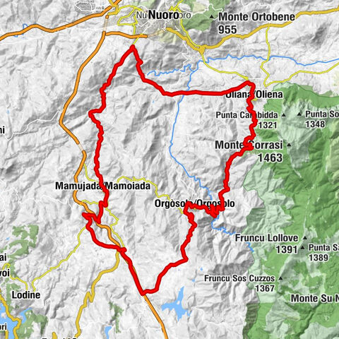 Ulìana/Oliena - Valico Cantoniera Jannas - Trattoria Sos tenores - Nùgoro/Nuoro