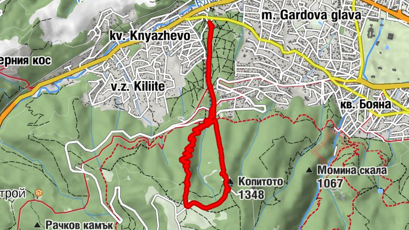 София - Копитото - Малкото Копито